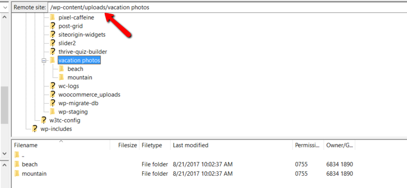 sync folders via ftp