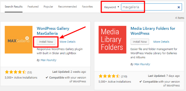 install maxgalleria