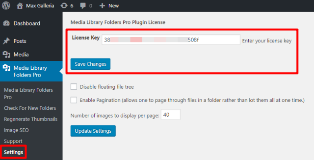 media libary folders pro troubleshooting license